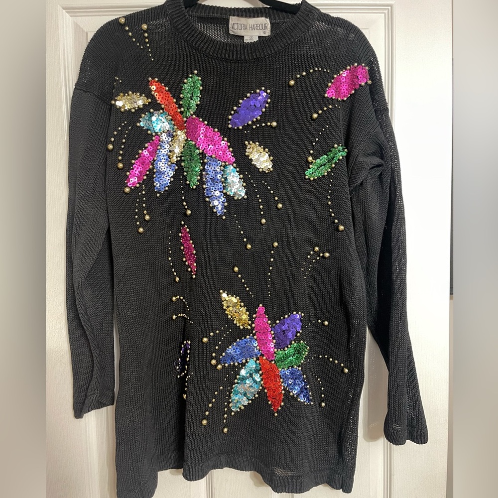 Vintage Victoria Harbour  super fun sweater tunic